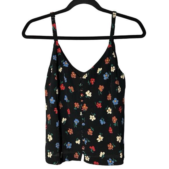 Madewell Button Down Pressed Flowers Strappy Cami Size 2 - Picture 3 of 9